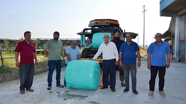 Bafra'ya kombine silaj ve küspe paketleme makinesi