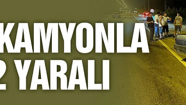 Samsun'da otomobil kamyonla çarpıştı: 2 yaralı