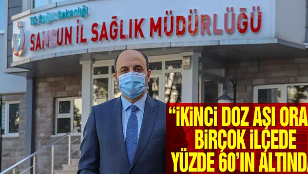 Samsun Sağlık Müdürü Oruç: 'İkinci doz aşı oranımız birçok ilçemizde yüzde 60'ın altında'