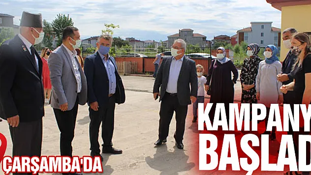 Çarşamba'da 'Çocuklar Okula Veliler Aşıya' Kampanyası