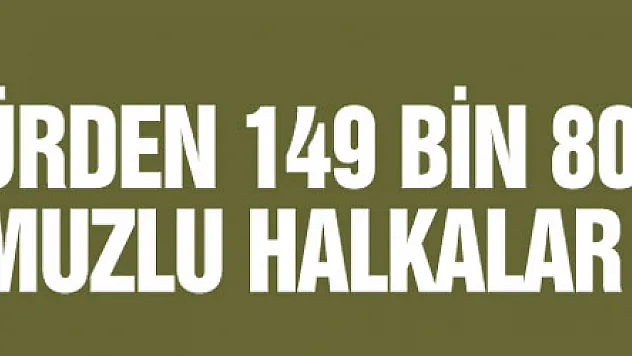 162 türden 149 bin 800 kuşa TR rumuzlu halkalar takıldı
