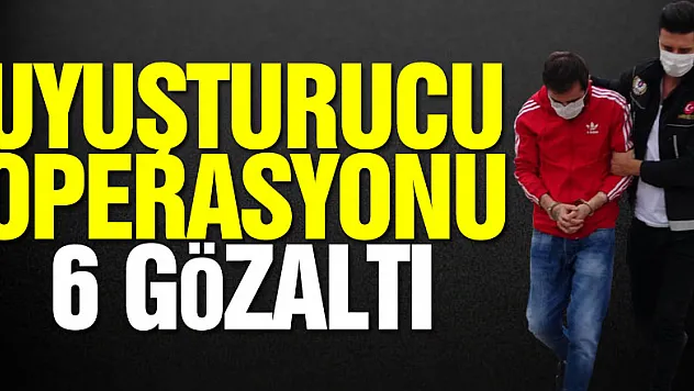Samsun'da uyuşturucu operasyonu: 6 gözaltı