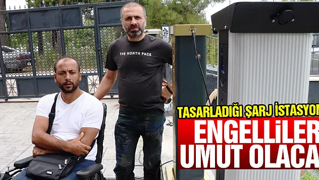 Tasarladığı şarj istasyonu ile akülü araç kullanan engellilere umut olacak