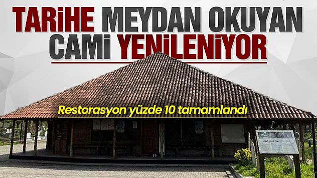 850 yıllık Göğceli Çivisiz Camii restorasyonu yüzde 10 tamamlandı