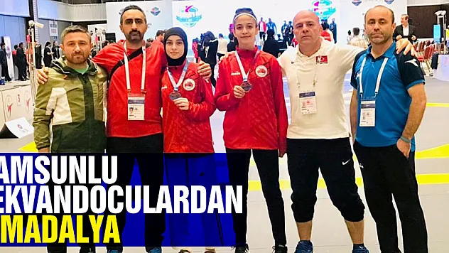 Samsunlu tekvandoculardan 6 madalya