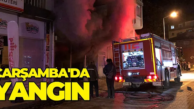 Çarşamba'da yangın