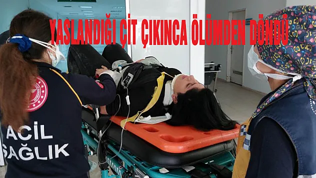 Samsun'da yaslandığı bahçe çiti yerinden çıkan kadın sırt üste düşerek ölümden döndü