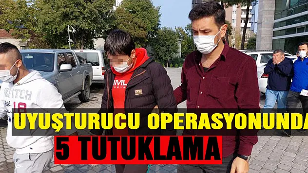 Samsun'da sokak satıcılarına uyuşturucu operasyonda 5 tutuklama