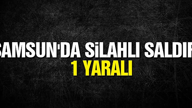 Samsun'da silahlı saldırı: 1 yaralı