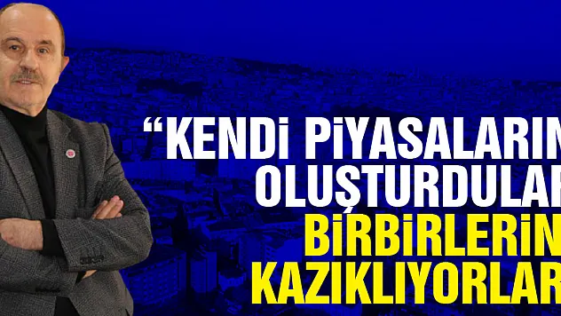 Oral: 'Kendi piyasalarını oluşturdular, birbirlerini kazıklıyorlar'