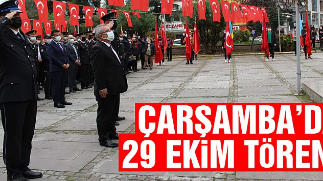 Çarşamba'da 29 Ekim töreni