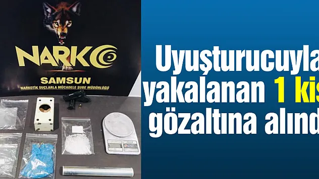Samsun'da uyuşturucuyla yakalanan 1 kişi gözaltına alındı