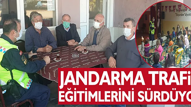 JANDARMA TRAFİK EĞİTİMLERİNE DEVAM EDİYOR