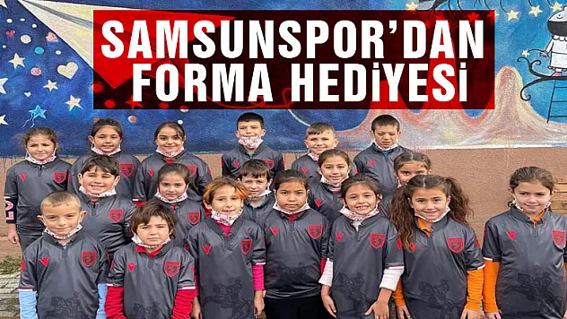 Samsunspor'dan 81 ildeki köy okullarına forma hediyesi