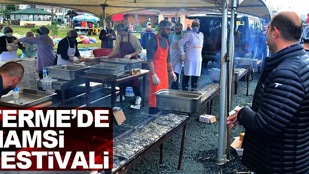 Terme'de hamsi festivali: 1,5 ton hamsi tüketildi