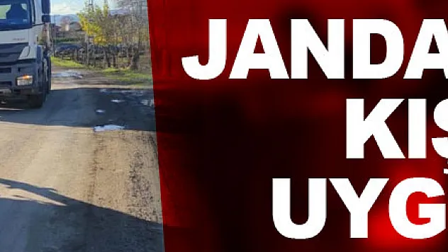 Jandarmadan kış lastiği uygulaması