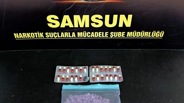 Samsun'da 597 adet uyuşturucu hap ele geçti: 1 gözaltı