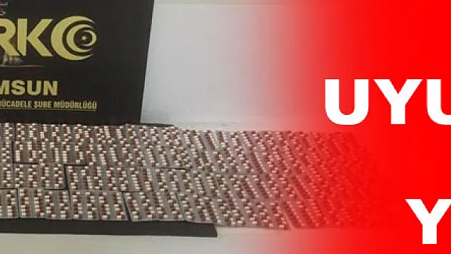 Samsun'da bin 666 uyuşturucu hapla yakalanan şahsa gözaltı