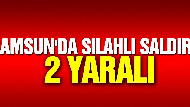 Samsun'da silahlı saldırı: 2 yaralı