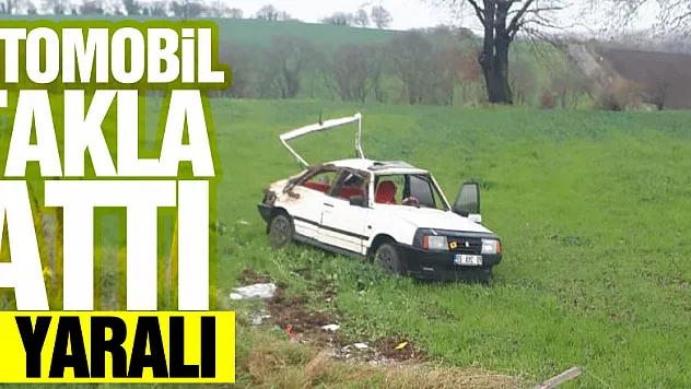 Samsun'da otomobil takla attı: 2 yaralı