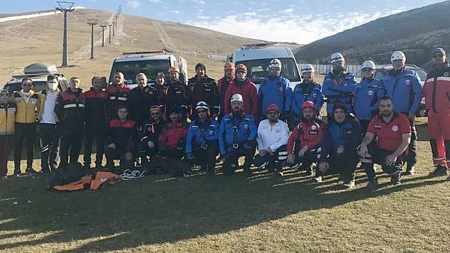 Ladik Akdağ'da nefes kesen tatbikat