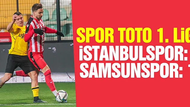 Spor Toto 1. Lig: İstanbulspor: 2 - Samsunspor: 1