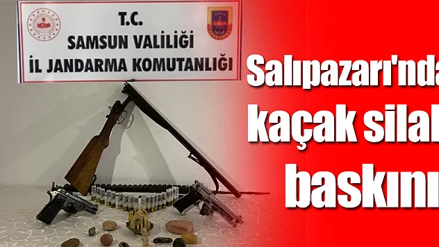 Salıpazarı'nda kaçak silah baskını!