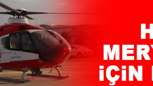 Ambulans helikopter Meryem bebek için havalandı