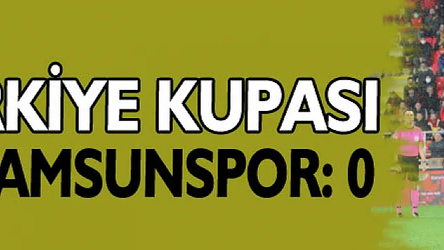 Ziraat Türkiye Kupası: Göztepe: 1 - Samsunspor: 0 (Maç sonucu)