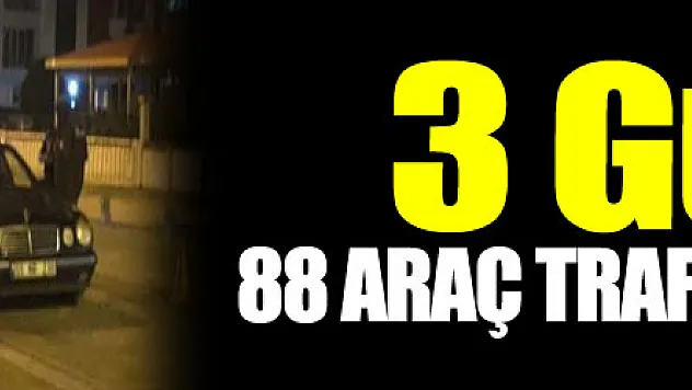 2022 yılında 2022 araç ve sürücüye işlem uygulandı, 88 araç trafikten men edildi