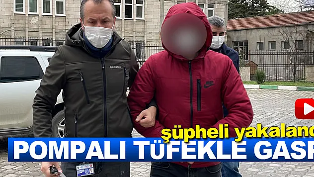 Samsun'da pompalı tüfekle cep telefonu gasbeden şüpheli yakalandı