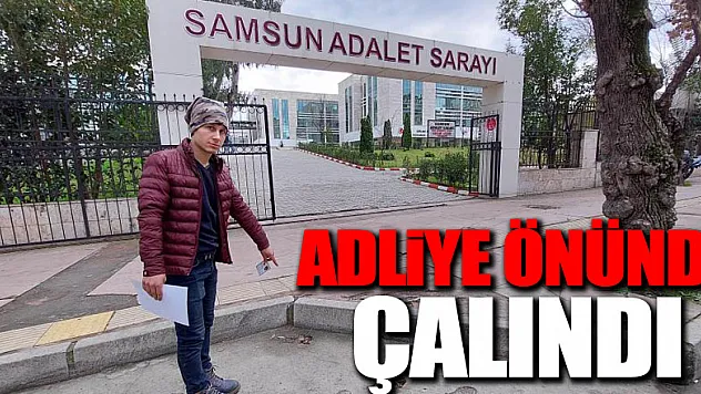 Adliye önünde bisikleti çalındı