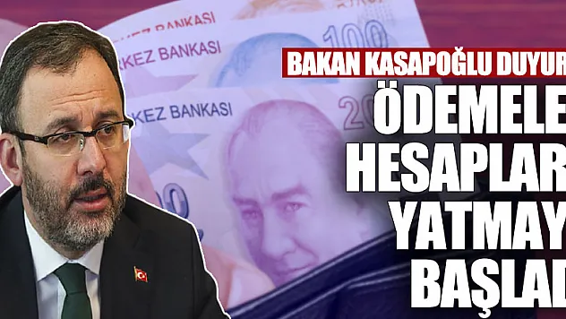 Burs ve kredi ödemeleri hesaplara yatmaya başladı