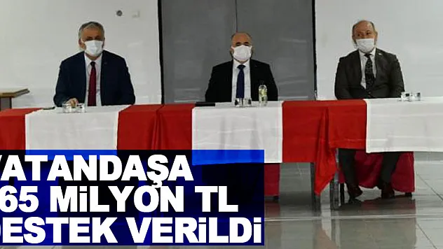vatandaşa 265 milyon TL destek verildi