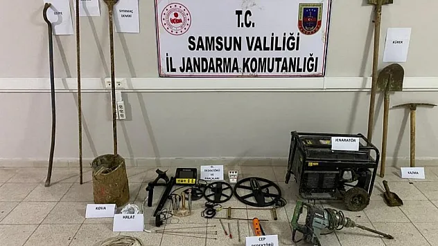 Kaçak kazı, jandarmaya takıldı!