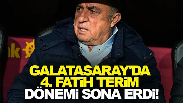Galatasaray'da 4. Fatih Terim dönemi sona erdi!