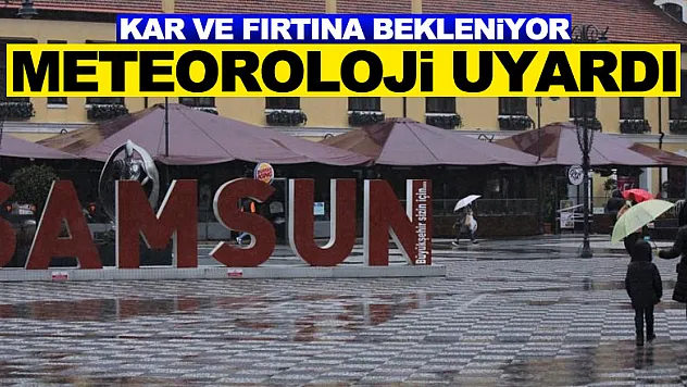 Meteorolojiden sağanak, kar ve fırtına uyarısı