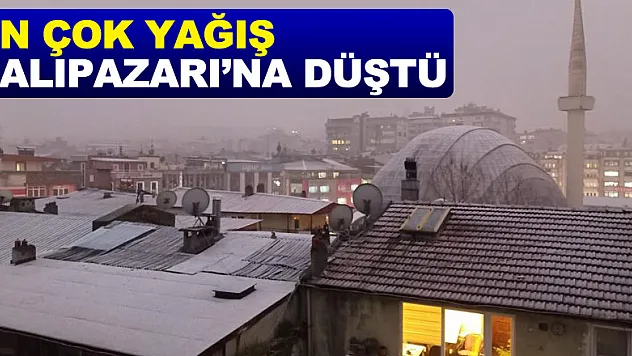 Samsun'da en çok yağış Salıpazarı'na düştü