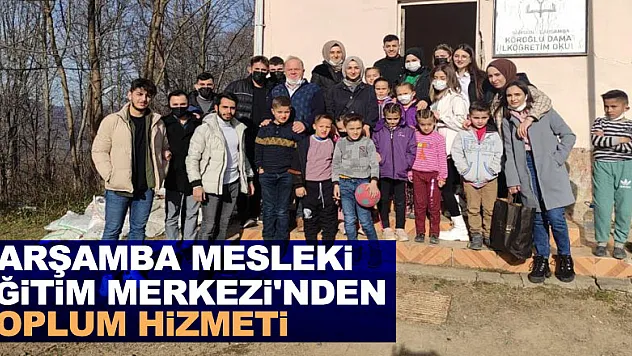 Çarşamba Mesleki Eğitim Merkezi'nden toplum hizmeti