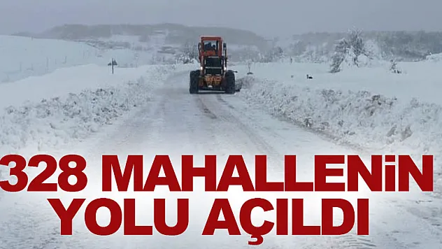 Samsun'da karla mücadele: 328 mahallenin yolu açıldı