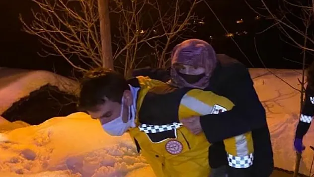 Sağlık çalışanından yürek ısıtan hareket