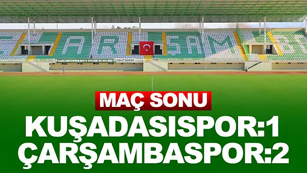 Kuşadasıspor:1- Çarşambaspor:2