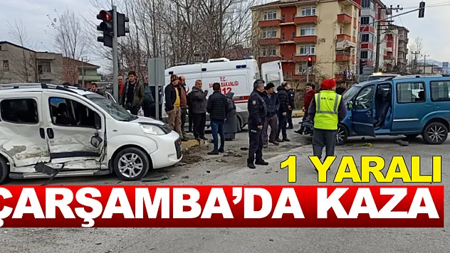 ÇARŞAMBA'DA KAZA: 1 YARALI
