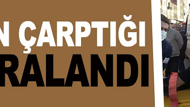 Otomobilin çarptığı yaya yaralandı