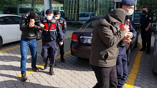 Samsun'da iki kez aynı taş ocağından hırsızlık yapan 3 kişi tutuklandı