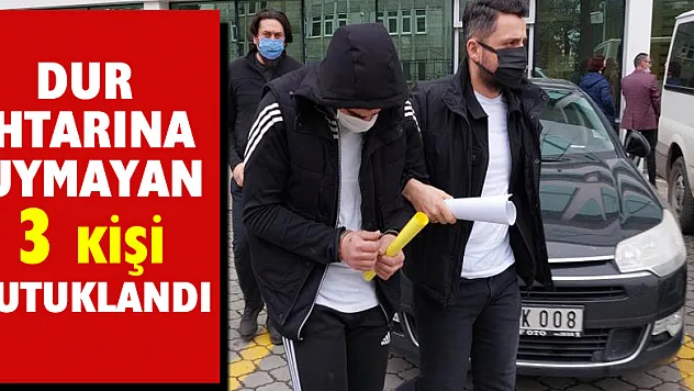 Polisin dur ihtarına uymayarak çarparak yaralanmasıyla ilgili 3 kişi tutuklandı