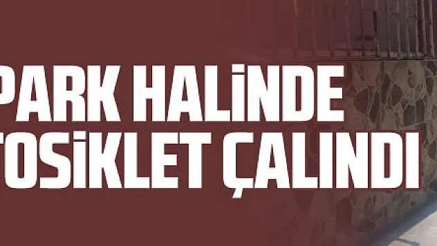 Evin önünde park halinde bulunan motosiklet çalındı