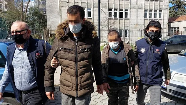 Samsun'da DEAŞ'tan 2 yabancı uyruklu adliyeye sevk edildi