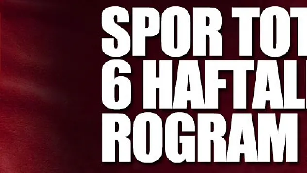 Spor Toto 1. Lig'de 6 haftalık program açıklandı