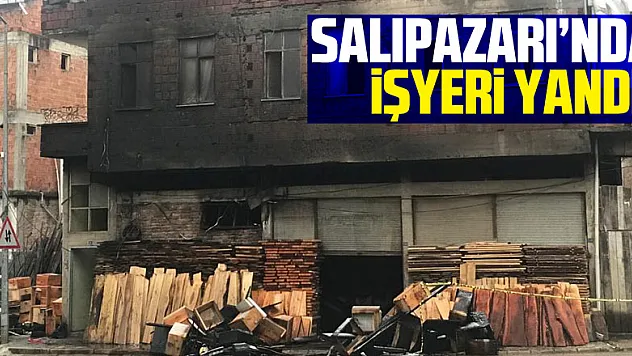 Salıpazarı'nda İşyeri Yandı!